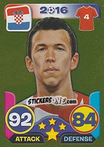 Sticker Ivan Perišic - Top Stars - France 2016 - Tekma
