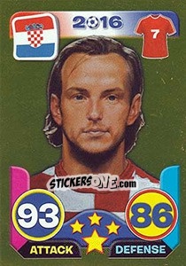 Sticker Ivan Rakitic - Top Stars - France 2016 n. G134 - Tekma