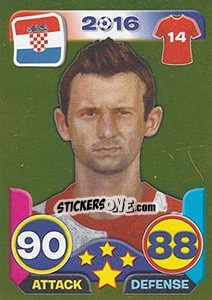 Sticker Marcelo Brozovic - Top Stars - France 2016 - Tekma