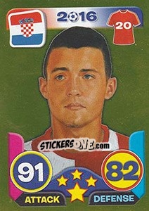Sticker Mateo Kovacic - Top Stars - France 2016 n. G137 - Tekma