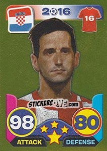 Sticker Nikola Kalinic - Top Stars - France 2016 n. G141 - Tekma
