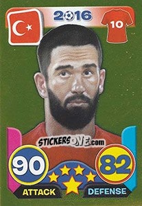 Sticker Arda Turan - Top Stars - France 2016 n. G168 - Tekma