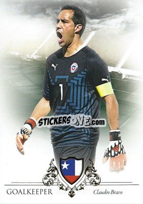 Sticker Claudio Bravo - World Football UNIQUE 2016 - Futera