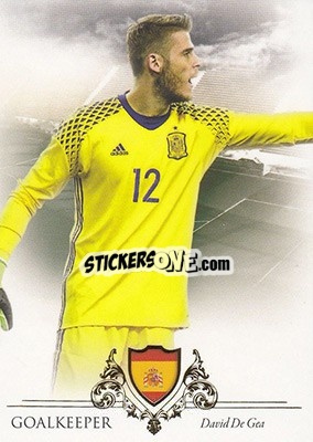 Sticker David De Gea - World Football UNIQUE 2016 n. 3 - Futera