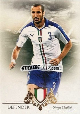 Sticker Giorgio Chiellini - World Football UNIQUE 2016 n. 8 - Futera