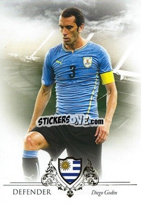 Sticker Diego Godin - World Football UNIQUE 2016 n. 12 - Futera