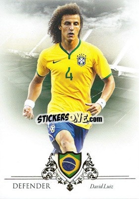 Sticker David Luiz - World Football UNIQUE 2016 n. 17 - Futera