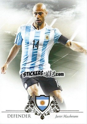 Sticker Javier Mascherano - World Football UNIQUE 2016 - Futera