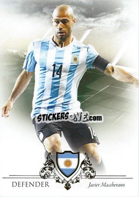 Sticker Javier Mascherano - World Football UNIQUE 2016 n. 20 - Futera