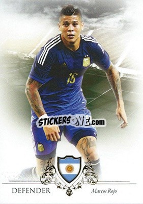 Figurina Marcos Rojo - World Football UNIQUE 2016 - Futera