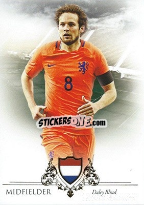 Sticker Daley Blind - World Football UNIQUE 2016 n. 33 - Futera