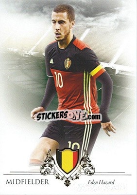Sticker Eden Hazard - World Football UNIQUE 2016 n. 40 - Futera
