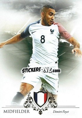 Sticker Dimitri Payet - World Football UNIQUE 2016 n. 49 - Futera