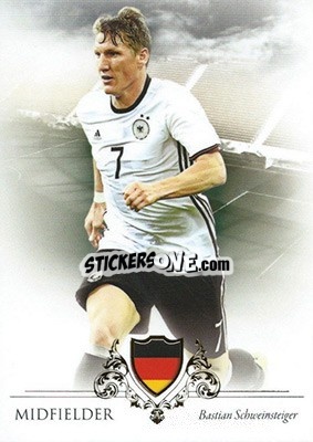 Sticker Bastian Schweinsteiger - World Football UNIQUE 2016 n. 55 - Futera