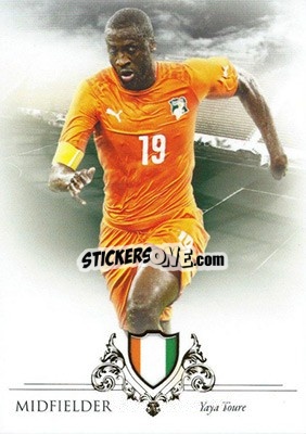 Sticker Yaya Toure - World Football UNIQUE 2016 n. 58 - Futera