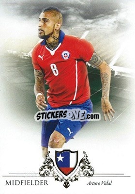 Sticker Arturo Vidal - World Football UNIQUE 2016 n. 59 - Futera