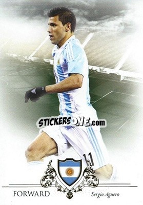 Sticker Sergio Aguero - World Football UNIQUE 2016 - Futera