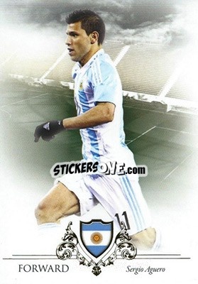 Sticker Sergio Aguero - World Football UNIQUE 2016 n. 61 - Futera