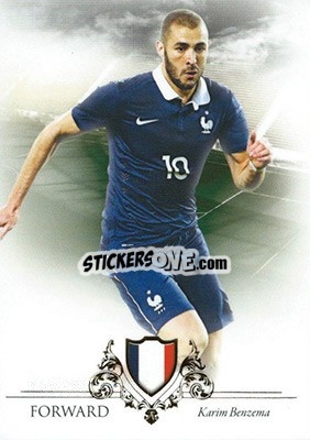 Sticker Karim Benzema - World Football UNIQUE 2016 n. 63 - Futera