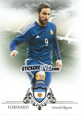 Sticker Gonzalo Higuain - World Football UNIQUE 2016 - Futera
