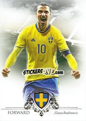 Sticker Zlatan Ibrahimovic - World Football UNIQUE 2016 n. 75 - Futera