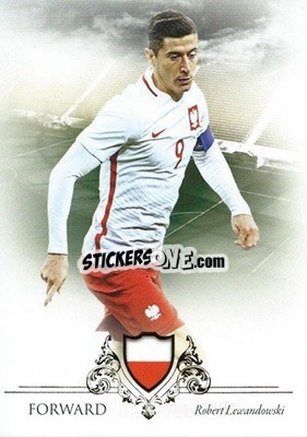 Sticker Robert Lewandowski - World Football UNIQUE 2016 - Futera