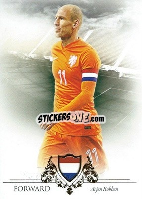 Sticker Arjen Robben - World Football UNIQUE 2016 n. 84 - Futera