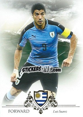 Sticker Luis Suarez - World Football UNIQUE 2016 - Futera