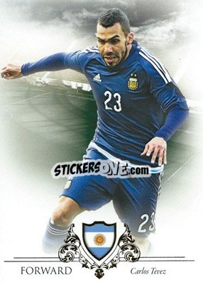 Sticker Carlos Tevez - World Football UNIQUE 2016 - Futera