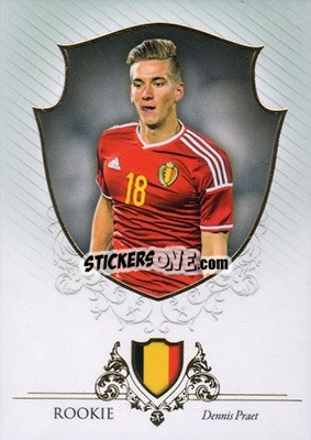 Sticker Dennis Praet - World Football UNIQUE 2016 - Futera