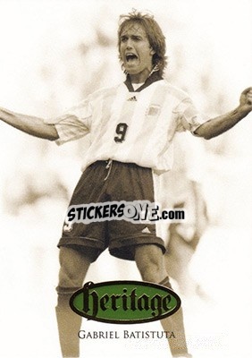 Sticker Gabriel Batistuta - World Football UNIQUE 2016 n. HT03 - Futera