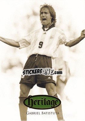 Sticker Gabriel Batistuta - World Football UNIQUE 2016 - Futera