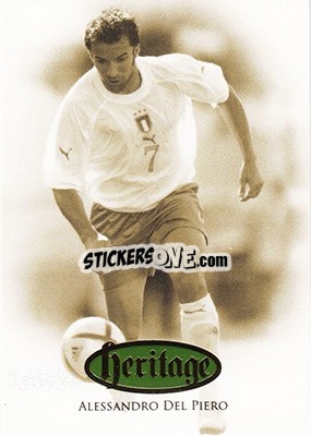 Sticker Alessandro Del Piero - World Football UNIQUE 2016 - Futera