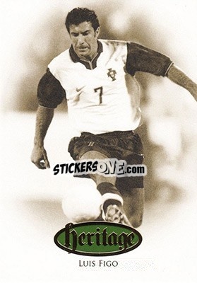 Sticker Luis Figo - World Football UNIQUE 2016 n. HT17 - Futera