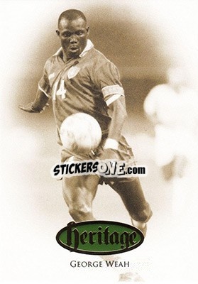 Sticker George Weah - World Football UNIQUE 2016 - Futera