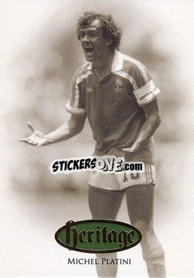 Sticker Michel Platini - World Football UNIQUE 2016 - Futera