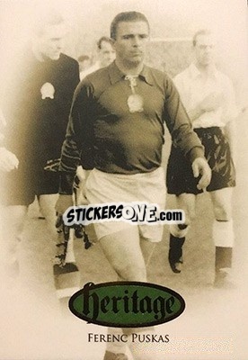 Sticker Ferenc Puskas - World Football UNIQUE 2016 n. HT37 - Futera