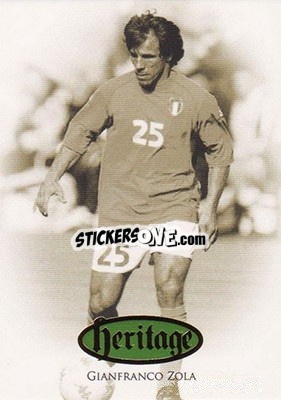 Sticker Gianfranco Zola - World Football UNIQUE 2016 - Futera