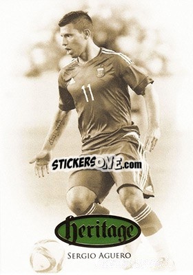 Sticker Sergio Aguero - World Football UNIQUE 2016 n. HT51 - Futera