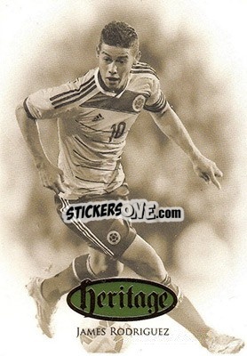Sticker James Rodriguez - World Football UNIQUE 2016 n. HT71 - Futera
