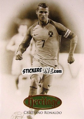 Sticker Cristiano Ronaldo - World Football UNIQUE 2016 n. HT72 - Futera