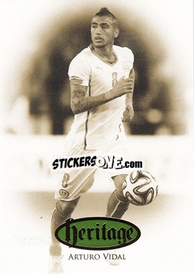 Sticker Arturo Vidal - World Football UNIQUE 2016 n. HT75 - Futera