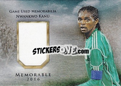 Sticker Nwankwo Kanu - World Football UNIQUE 2016 - Futera
