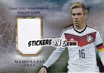 Sticker Philipp Lahm - World Football UNIQUE 2016 n. MEM26 - Futera