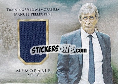 Sticker Manuel Pellegrini - World Football UNIQUE 2016 - Futera