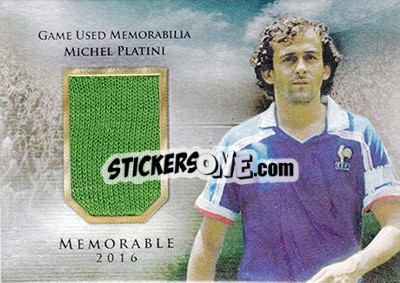 Sticker Michel Platini - World Football UNIQUE 2016 - Futera