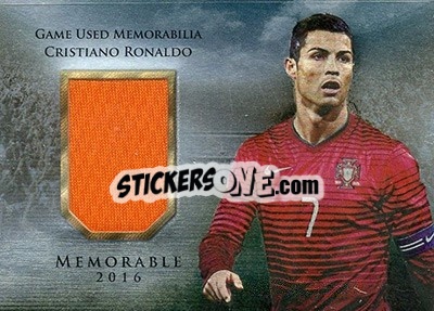 Sticker Cristiano Ronaldo - World Football UNIQUE 2016 n. MEM37 - Futera