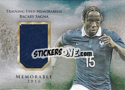 Sticker Bacary Sagna - World Football UNIQUE 2016 n. MEM40 - Futera