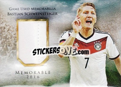 Sticker Bastian Schweinsteiger - World Football UNIQUE 2016 n. MEM42 - Futera