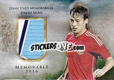 Sticker David Silva - World Football UNIQUE 2016 n. MEM44 - Futera
